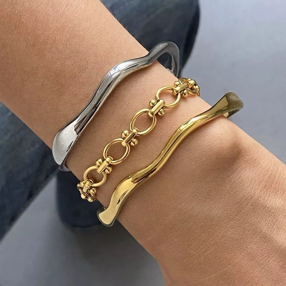 18K Gold Plated Link Chain Bracelet
